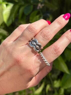 TPTT Thick Handmade Stamped Sterling Band